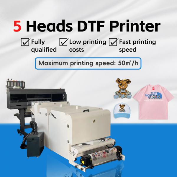Quality High Speed Dtf Pro Printer 60cm Clothes Dtf Inkjet Printer Pet Film Industrial Dtf Printer A1 With Shaker And Dryer for sale