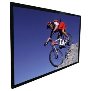 Retractable Home Theater Projector Screen , 16x9 Projector Screen Wall Or Floor Stands Installed