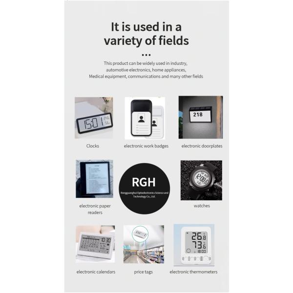E Paper Display Screen 2.9 Inch Electronic Price Tag Screen 128x296 Resolution