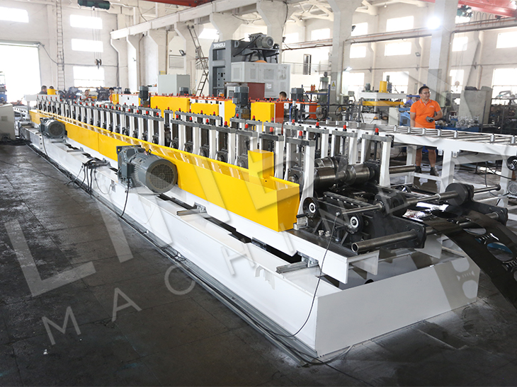 Automatic Hydraulic Punch Cast Iron Structure Cable Ladder Roll Forming Production Line