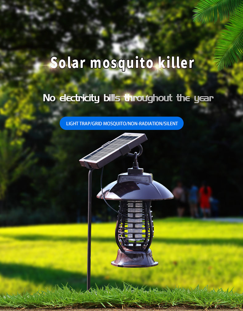 Solar Mosquito-Killing Lamp Lighting Mosquito-Killing Intelligent Light Control Lamp
