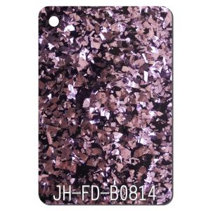 Irregular Black Bottom Large Glitter Acrylic Sheet 3-15mm 4 × 8 Single Side