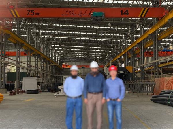 Quality Capacity 7.5 Ton Span 20m Single Girder Eot Crane In Workshop With Remote Control for sale