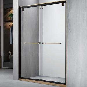 OEM Frameless Shower Wet Room with 2 Panel Sliding Shower Door