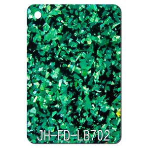 Irregular Black Bottom Large Glitter Acrylic Sheet 3-15mm 4 × 8 Single Side