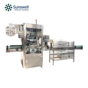 China Automatic Round Bottle Labeling Machine 110V PVC Shrink Sleeve Film on sale
