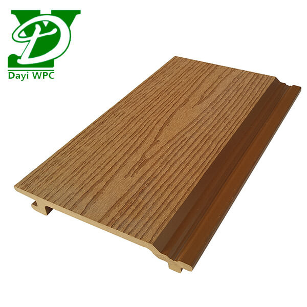156*21mm Durable WPC Slatted Cladding For Outdoor Decoration