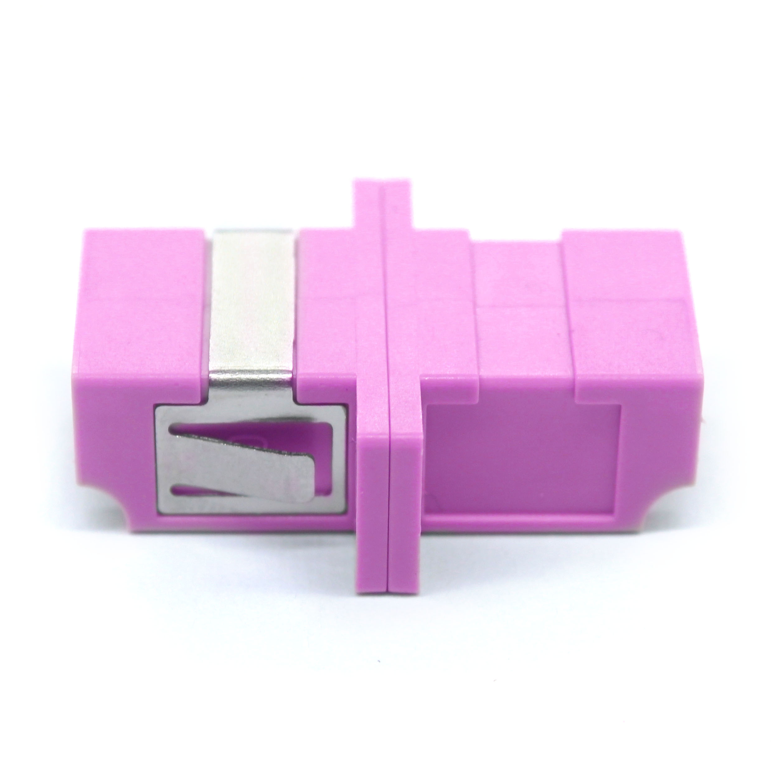 Storage Temp. -40°C to 85°C Fiber Optic LC PC OM4 Multimode Duplex Adapter with Flange