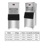Push Button Control Panel Commercial Automatic Snow Ice Making Machine for