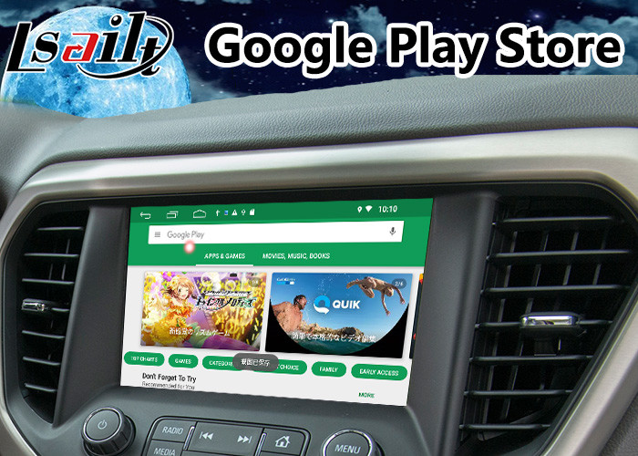 Android 9.0 GPS Navigation Box for 2014-2020 GMC Acadia Mirrorlink Video Interface