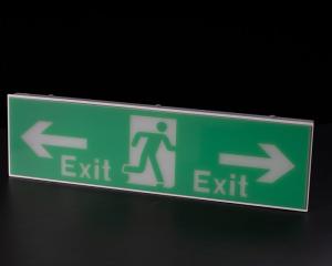Plastic Casing Led Exit Signs Ni - Cd Battery Operated Emergency Exit Sign