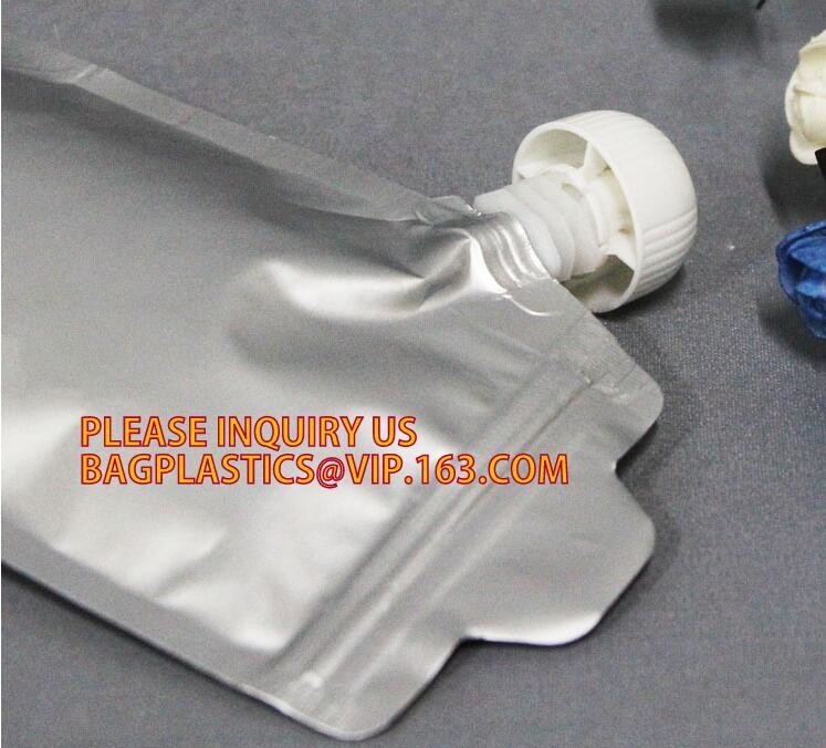 biodegradable eco-friendly FDA clear juice sealed drink pouches translucent reclosable hand held zipper plastic drinking