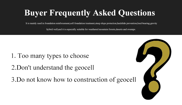 Steep Slope Protection Reinforcement Geocell for Parking Lot Soil Water Conservation