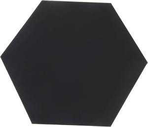 30x30cm Hexagon Black Canvas Boards Matte Finish For Artists Painting