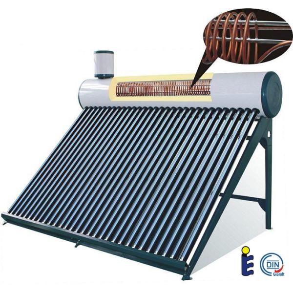 Pre heated copper coil solar geyser