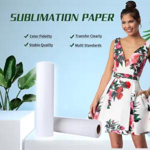 China 71 Inch Sublimation Printing Material Paper For Stretchable Fabric 100GSM wholesale
