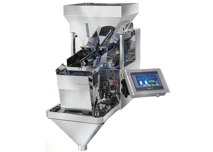 Single Hopper Multi Head Weighing Machine / Linear Weigher Machine For 5000g Grains