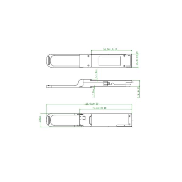 100G QSFP28 LR1 Optical Transceiver DDM With Low Power Consumption