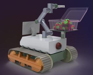 China Brushless Servomotors Autonomous Mobile Robot Medical Lab AMR Robot wholesale