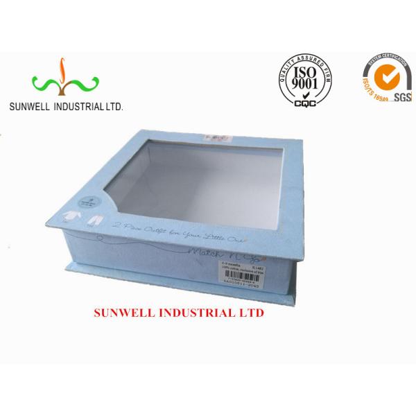 Magnetic Closure Handmade Apparel Gift Boxes With Ribbon Tape Handle