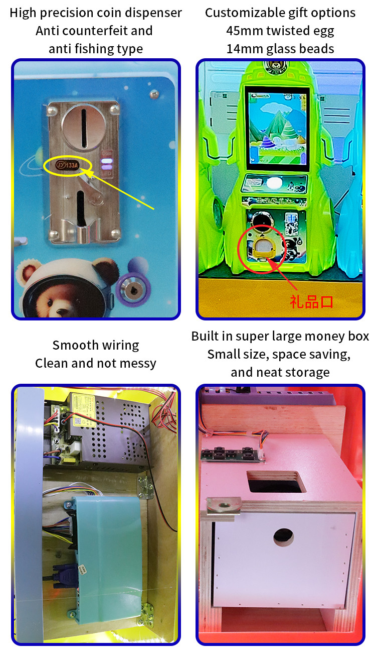 Blue Children's Indoor Entertainment Facilities Coin-operated Arcade Game Machines