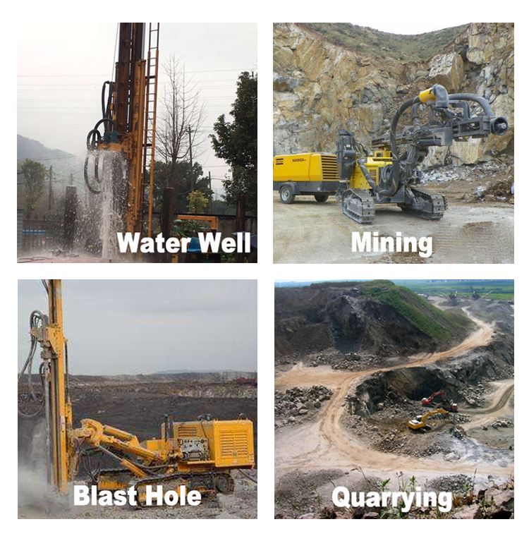 90mm,100mm,110mm and 130mm low air pressued DTH button drill bit for granite drilling