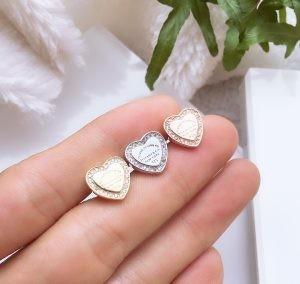 China Heart Stud 925 Sterling Silver Hypoallergenic Silver Drop Cubic Zirconia Earrings wholesale