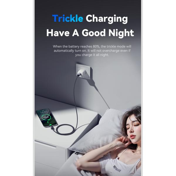 ESSAGER ES-X64 Series 7A LED Display USB Charing Data Cable USB to Type C