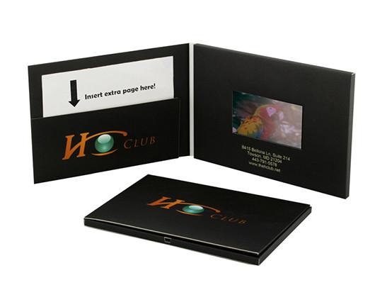 Quality 4.3 inch lcd video brochure card with pms print,Brochure vidéo, plaquette vidéo, flyer vidéo for sale