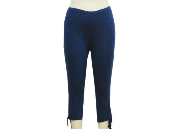 Quality Breathable Women'S 3 4 Length Trousers , Ladies Loose Pants Butterfly Tie Wrap for sale