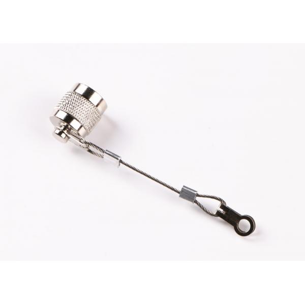 Nickel Plated 50Ohm Reverse Polarity TNC Connector Small Volume with Cap Chain