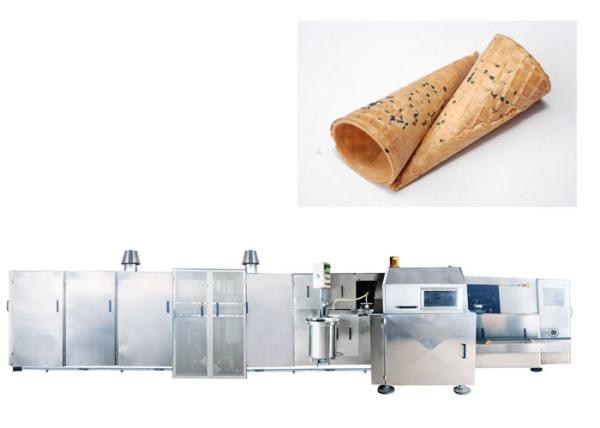 CE Ice Cream Cone Production Line , Sugar Cone Baking Machine 10 - 11 Gas