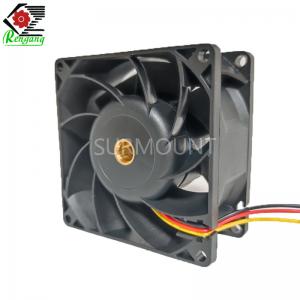 China 80x80x25mm 12V High RPM Case Fans Square Brushless Motor Industrial wholesale