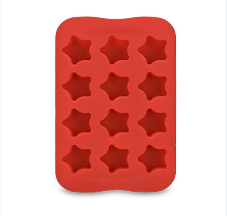 Ice Cubes Trays - Silicone Ice Mold Jelly Chocolate Sweet Candy Maker 12 Ice Cubes Moulds