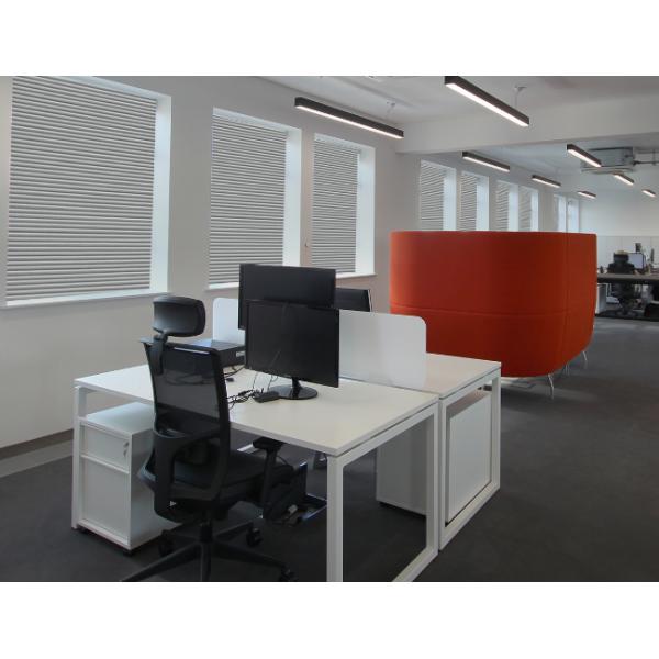 48W 220Volt Suspended Linear Light Fixtures Natural White CE PC Diffuser