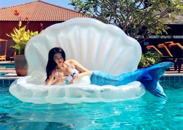 Quality Rideable Inflatable Shell Pool Float PVC Material Light Weight Portable To Carry for sale