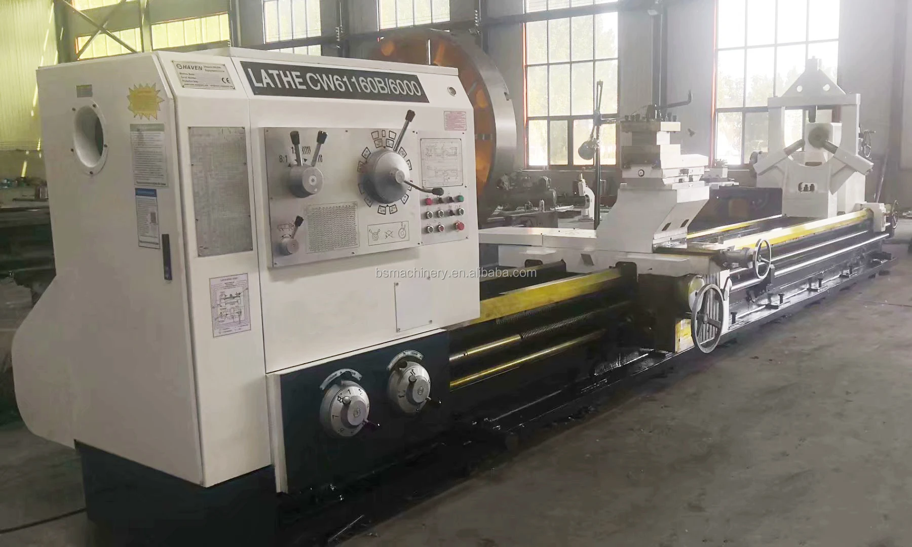 Geared Metal Turning Gap Bed Engine Horizontal Lathe Machine DRO CW6280B