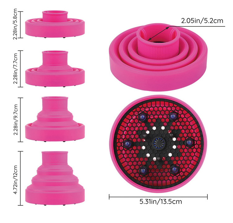 Foldable Silicone Hair Diffuser Moulding Processing Service for Perfectly Defined Curl