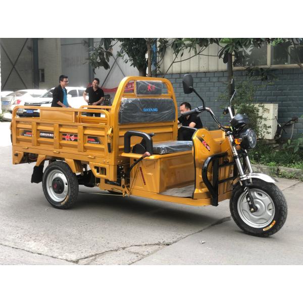 3 Wheels Electric Cargo Tricycle For Adult Passenger Steel Construction