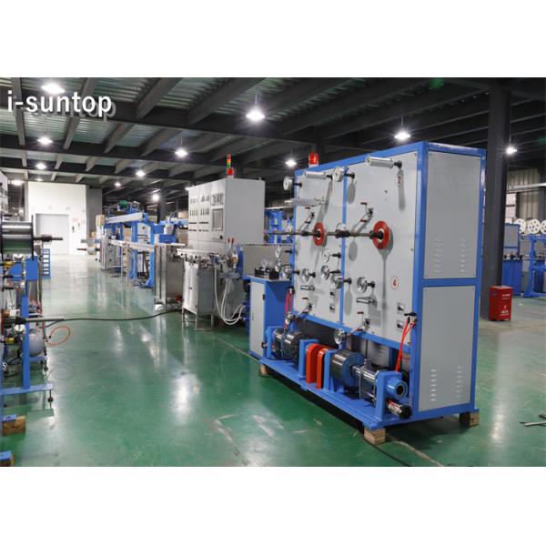 Indoor And Outdoor 50KW FTTH Flat Fiber Optic Cable Machine