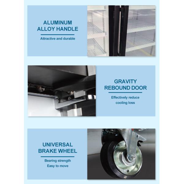 Automatic Defrost 3/4 Glass Door Refrigerator Upright Display Cooler