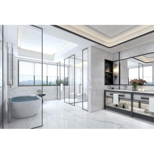 Anti Bacterial Carrara Marble Ceramic Tile With Fine Air Permeability