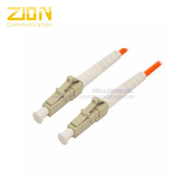 Quality Multimode LC to LC Simplex Fiber Optic Patch Cord with 3.0mm Orange PVC Jacket for sale