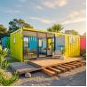 Buy cheap 2.5mm Floor Standard One Story Shipping Container Homes With Aluminum Sliding from wholesalers