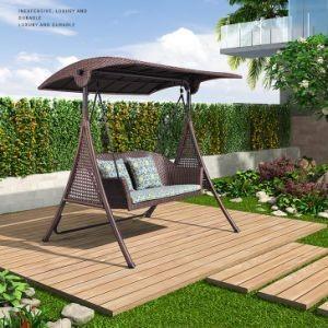 Quality Comfortable Outdoor Furniture 3 Seater Canopy Swing Chair Garden Patio Hanging Chair for sale