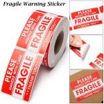 Recyclable Fragile Label THIS SIDE UP Shipping Warning Sticker Roll