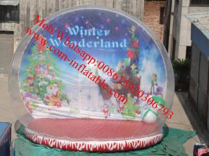 China xmas inflatable snow globe wholesale