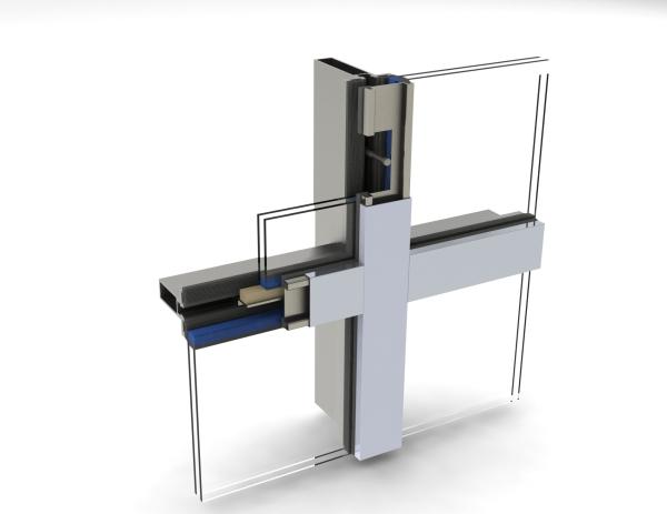 Quality Corrosion Proof Steel Curtain Wall System Broken Bridge Steel Frame Curtain Wall for sale