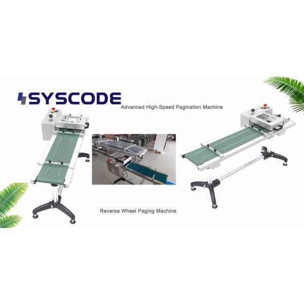 High Speed Automatic Paper Feeder Reverse Wheel Paging Machine For Tag And Bag Handling