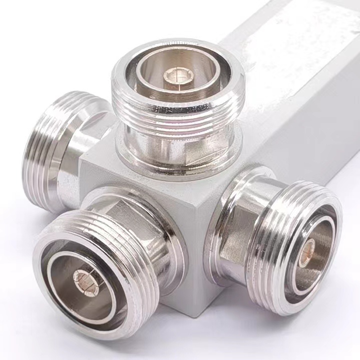 Factory Low Pim -160dbc 500W 698-3800MHz DIN Female 3 Way RF Power Splitter Divider for Ibs Project